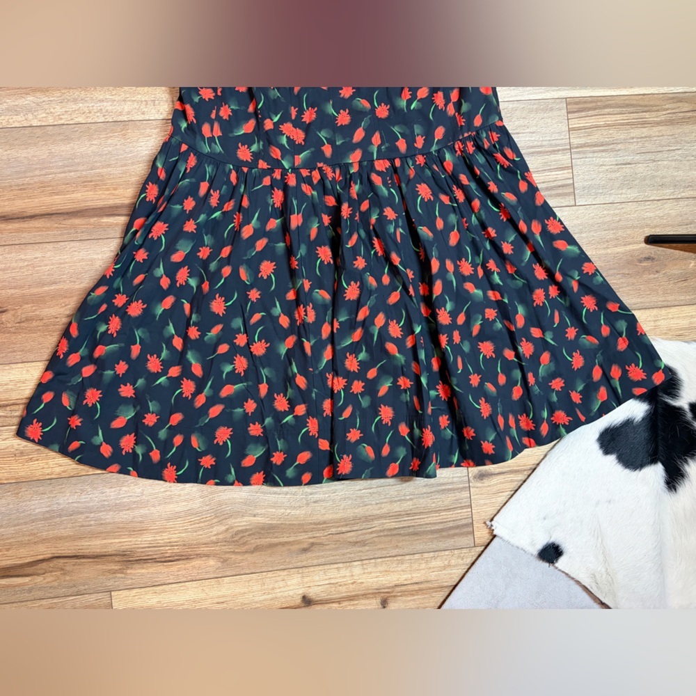 JCrew Fit-and-flare mini dress in painted daisy print - Picture 7 of 13